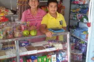 $185 was loaned to Blanca to expand her stock in her retail business selling groceries and snacks