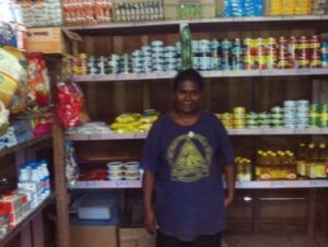 Maria from the Solomon Islands received a loan of $425 to buy more stock of rice, biscuits and canned goods.