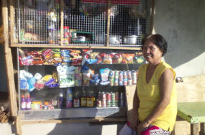 Milrose in the Philippines received a loan of $175 to buy inventory for her convenience store and food vending business.
