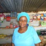 Christine of Kenya received $750.00 to purchase retail for her general store.
