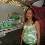Charlyn from the Philippines received a loan to buy meat, barbecue sauce, and bamboo sticks for her business selling chicken and pork barbeque.