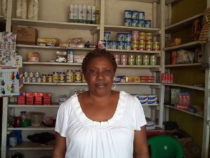 Ayesata of Sierra Leone received $725.00 to purchase cigarettes, drinks, and soap to expand her business.