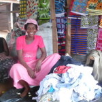 Vivian of Ghana received $250.00 to purchase additional cloth and rags for resale.