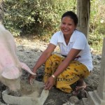 Salem from Cambodia received $150 to buy fertilizers for her farm where she grows rice and raises pigs.