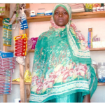 Amina from Tanzania received a $415 loan to expand her store.