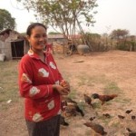 Sreymom from Cambodia received a loan of $250 to purchase fertilizer.