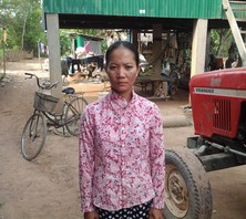 Chum from Cambodia received a loan of $200 to buy rice seeds.
