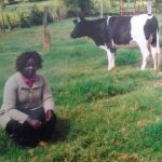 Chelangat in Kenya received $875 from iZosh to buy another dairy cow for her vegetable and milk-vending business.