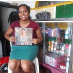 Cherilis in Colombia received $200 from iZosh to buy women's footwear to expand sales in her store in her home.