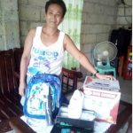 Daisy in the Philippines received $225 from iZosh to buy products for her dried goods business.